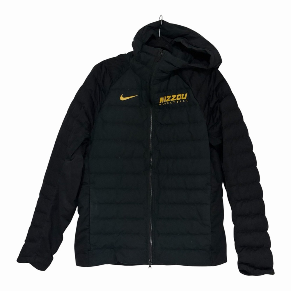 Nike Missouri Tigers Mizzou Basketball puffer jacket Medium Black
